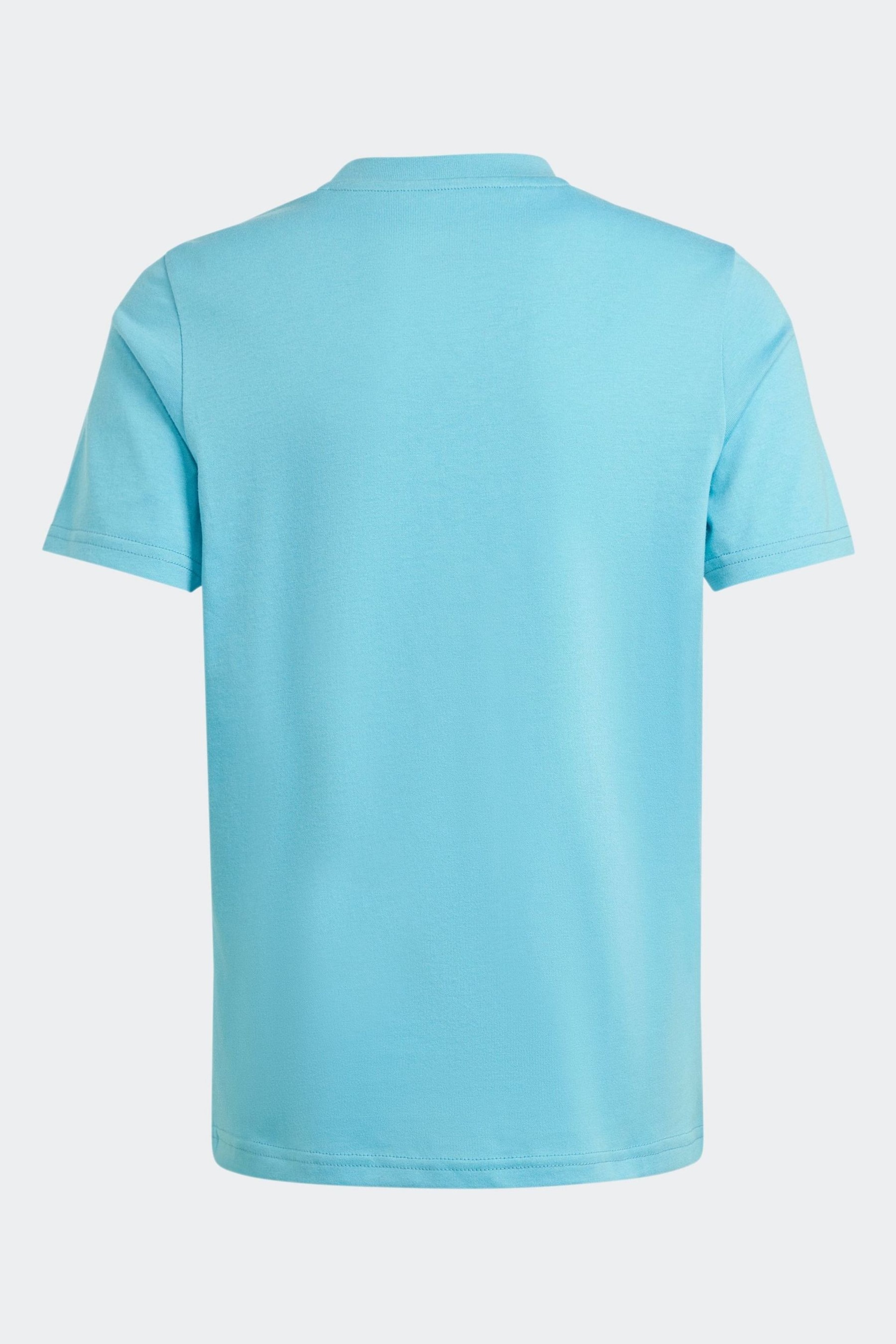 adidas Blue Kids Sportswear Camo Linear Graphic T-Shirt - Image 2 of 5