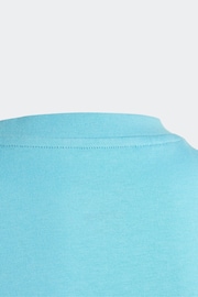 adidas Blue Kids Sportswear Camo Linear Graphic T-Shirt - Image 3 of 5