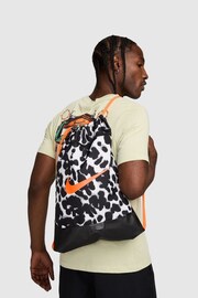 Nike Black 18L Brasilia Drawstring Bag - Image 1 of 8