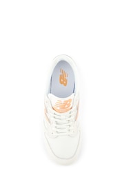 New Balance White/Coral Womens 480 Trainers - Image 6 of 7