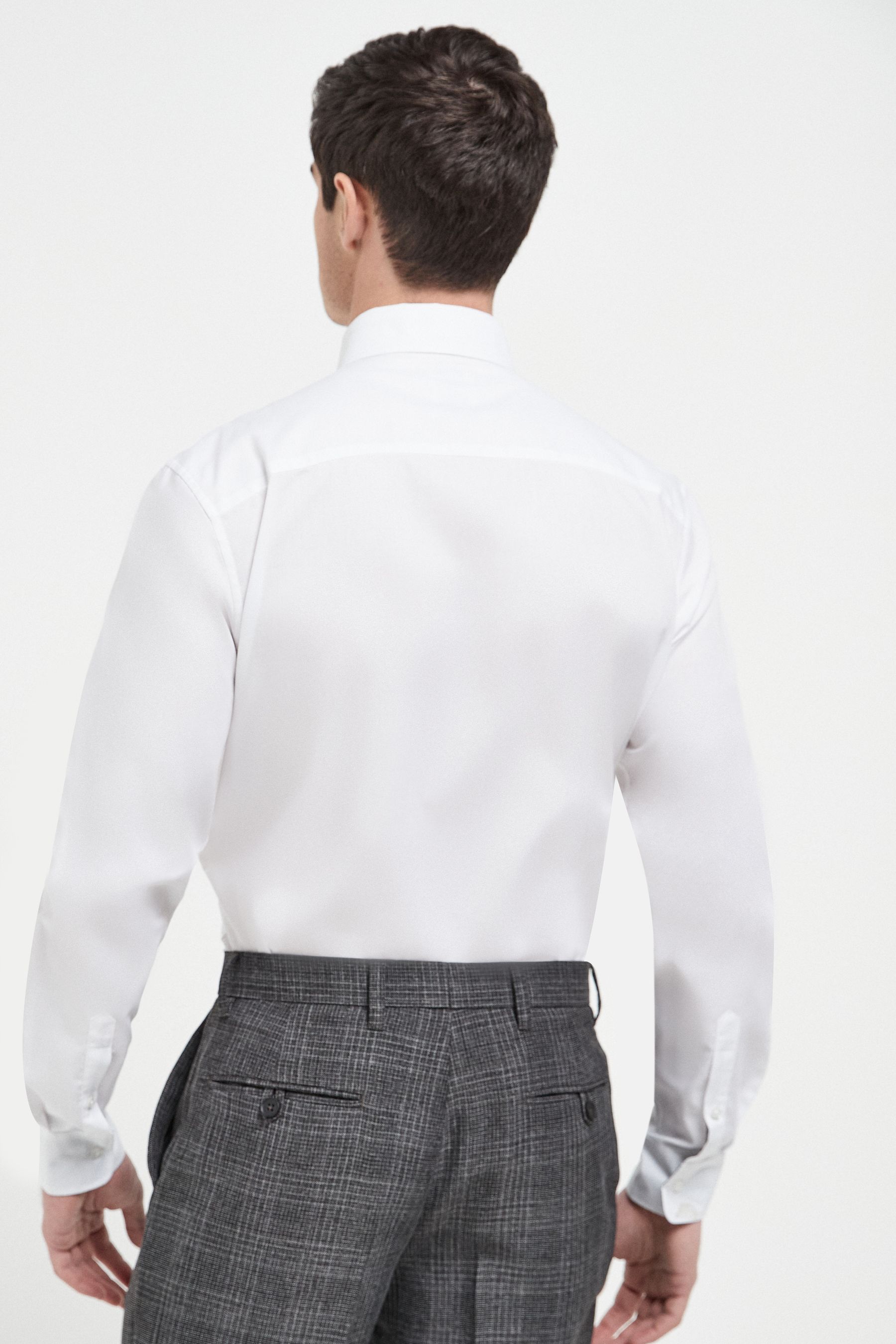 Buy White Slim Fit Easy Iron Button Down Oxford Shirt from the Next UK online shop