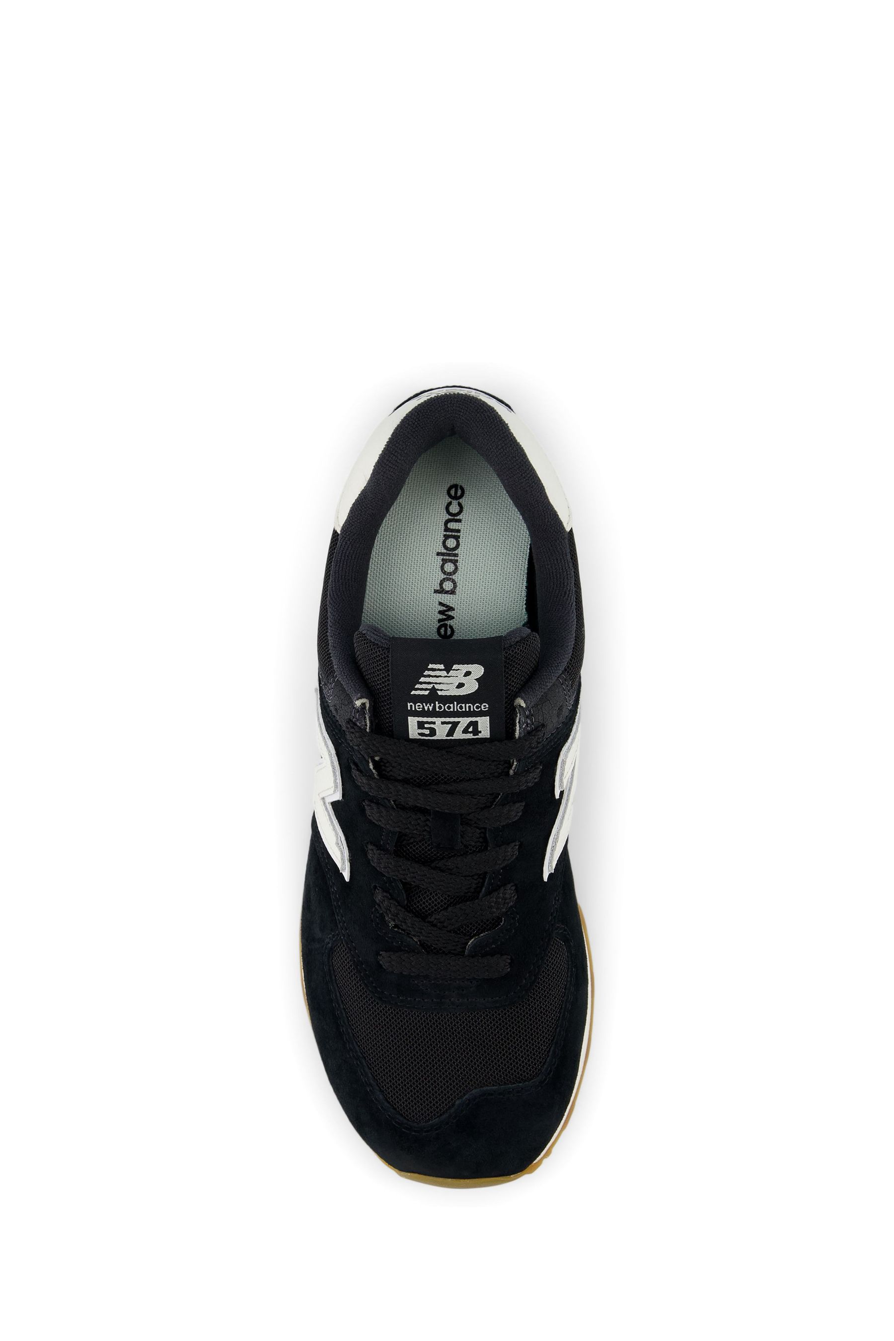 Buy New Balance Black on White Womens 574 Trainers from Next Ireland