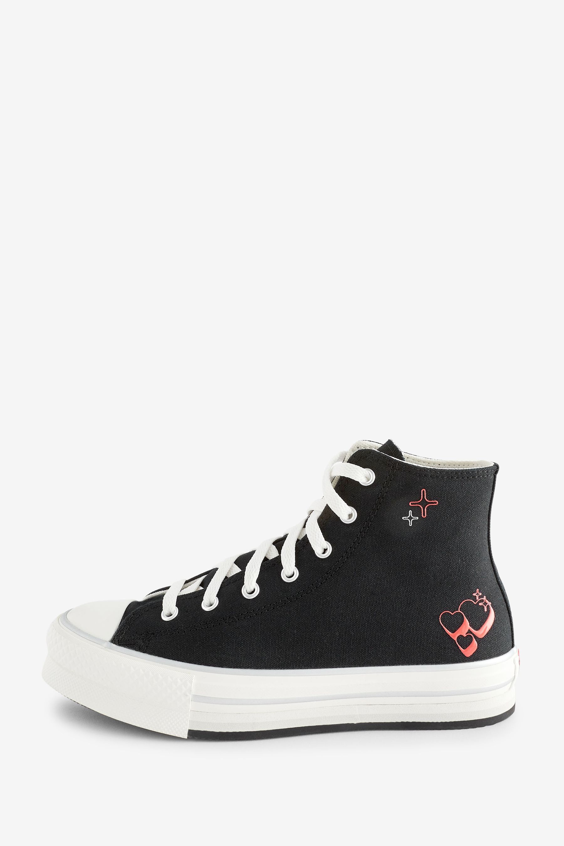 Buy Converse Black Junior Chuck Taylor EVA Lift Heart Trainers from the Next UK online shop