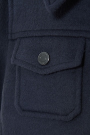 Reiss Airforce Blue Peridoe Junior Wool Trucker Jacket - Image 5 of 5