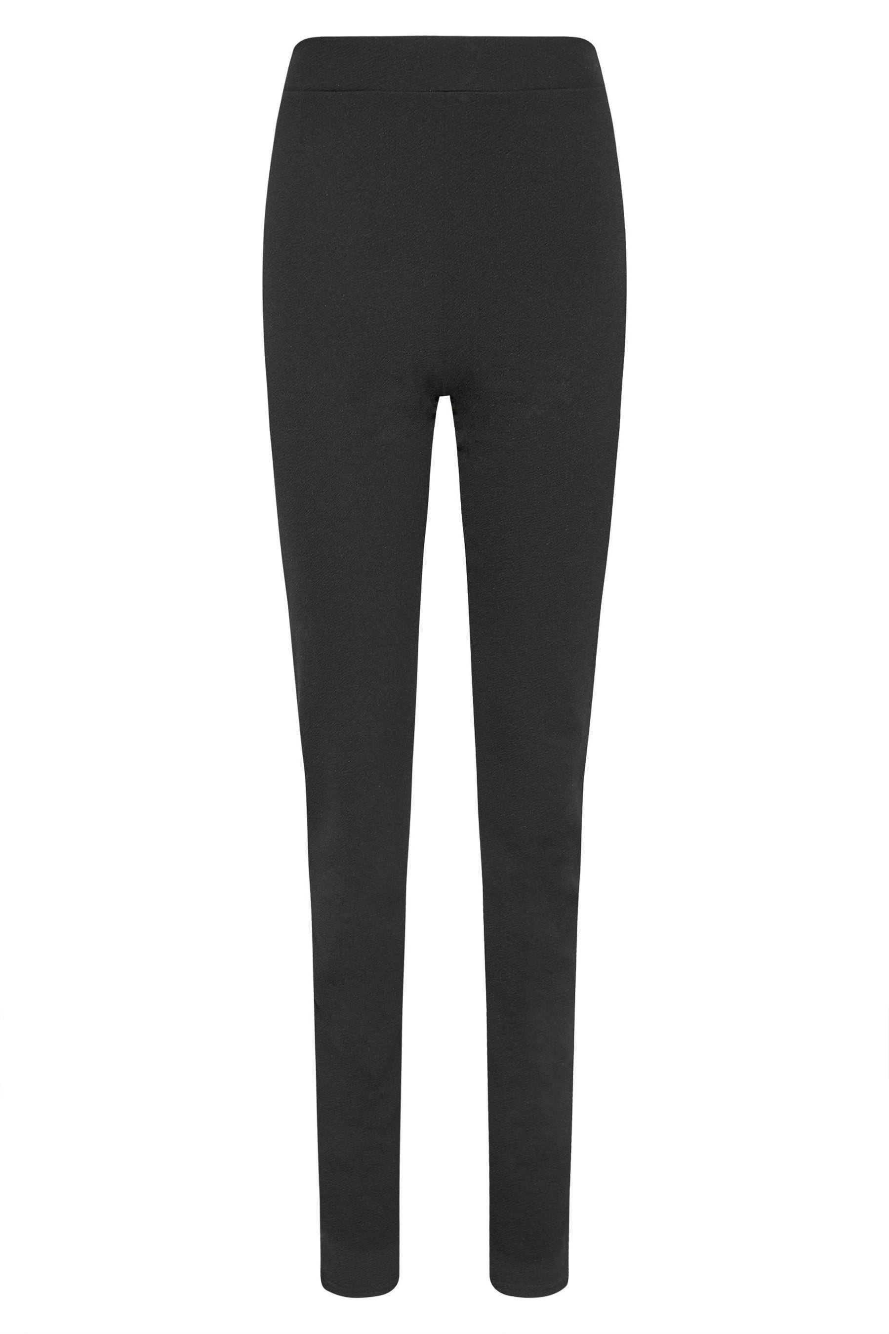 Black slim clearance leg stretch trousers