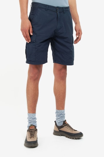 Barbour® Navy Navy Blue Ripstop Cargo Shorts