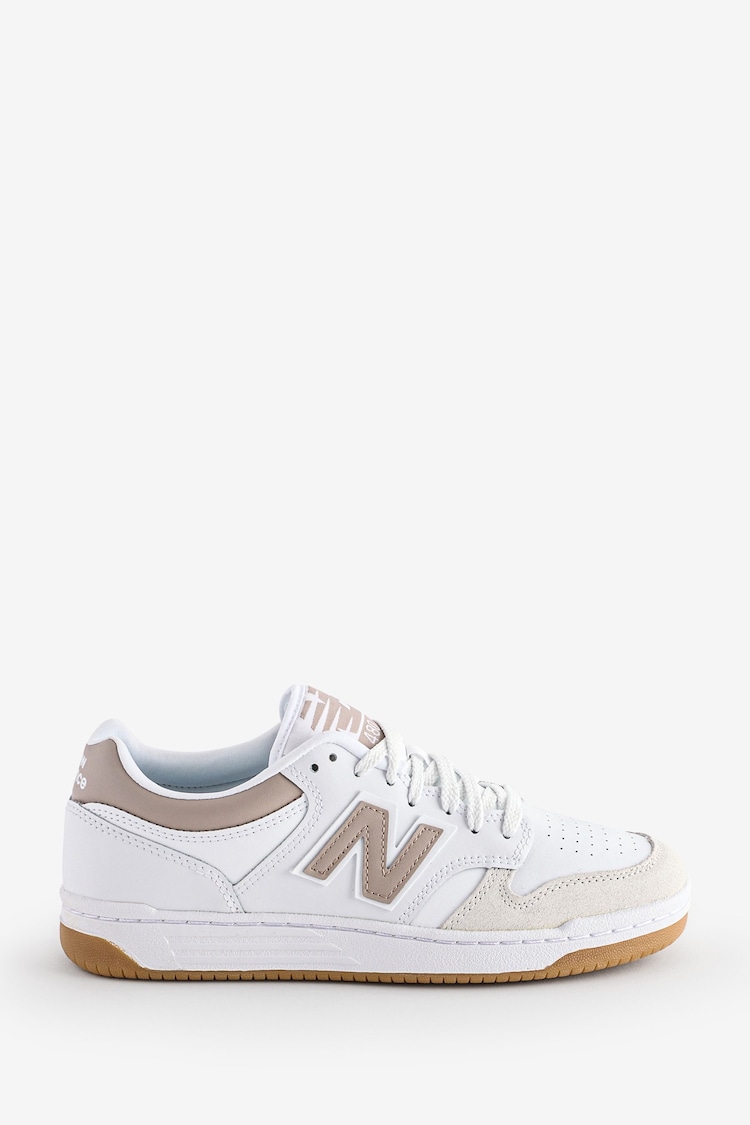 New Balance White/Silver 480 Trainers - Image 1 of 1