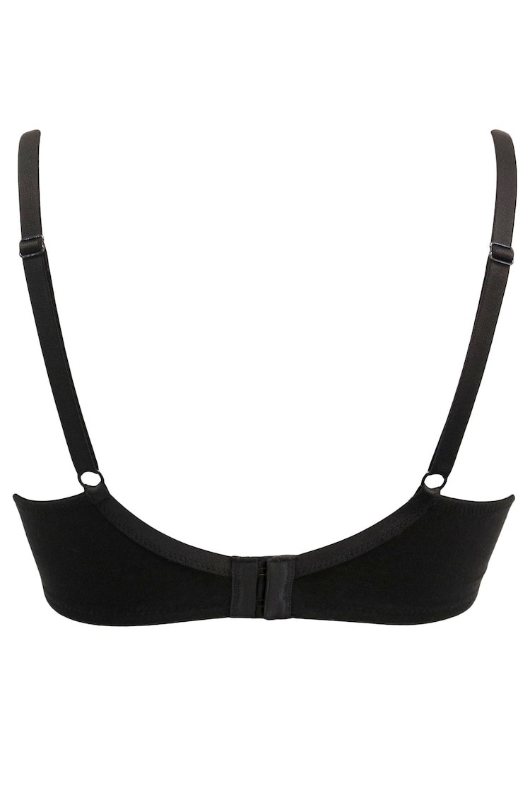 Pour Moi Black Love to Lounge Cotton T-Shirt Bra - Image 4 of 4