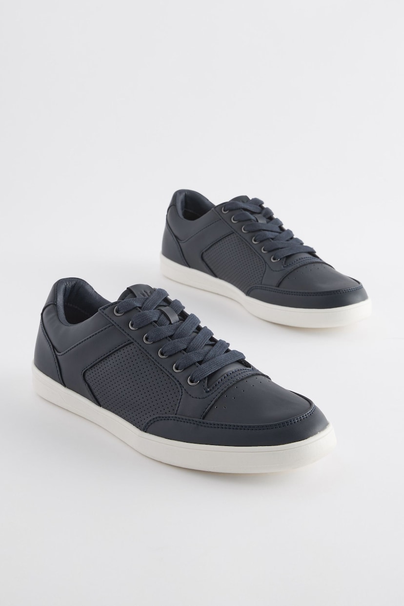 Navy Blue Smart Casual Trainers - Image 1 of 6