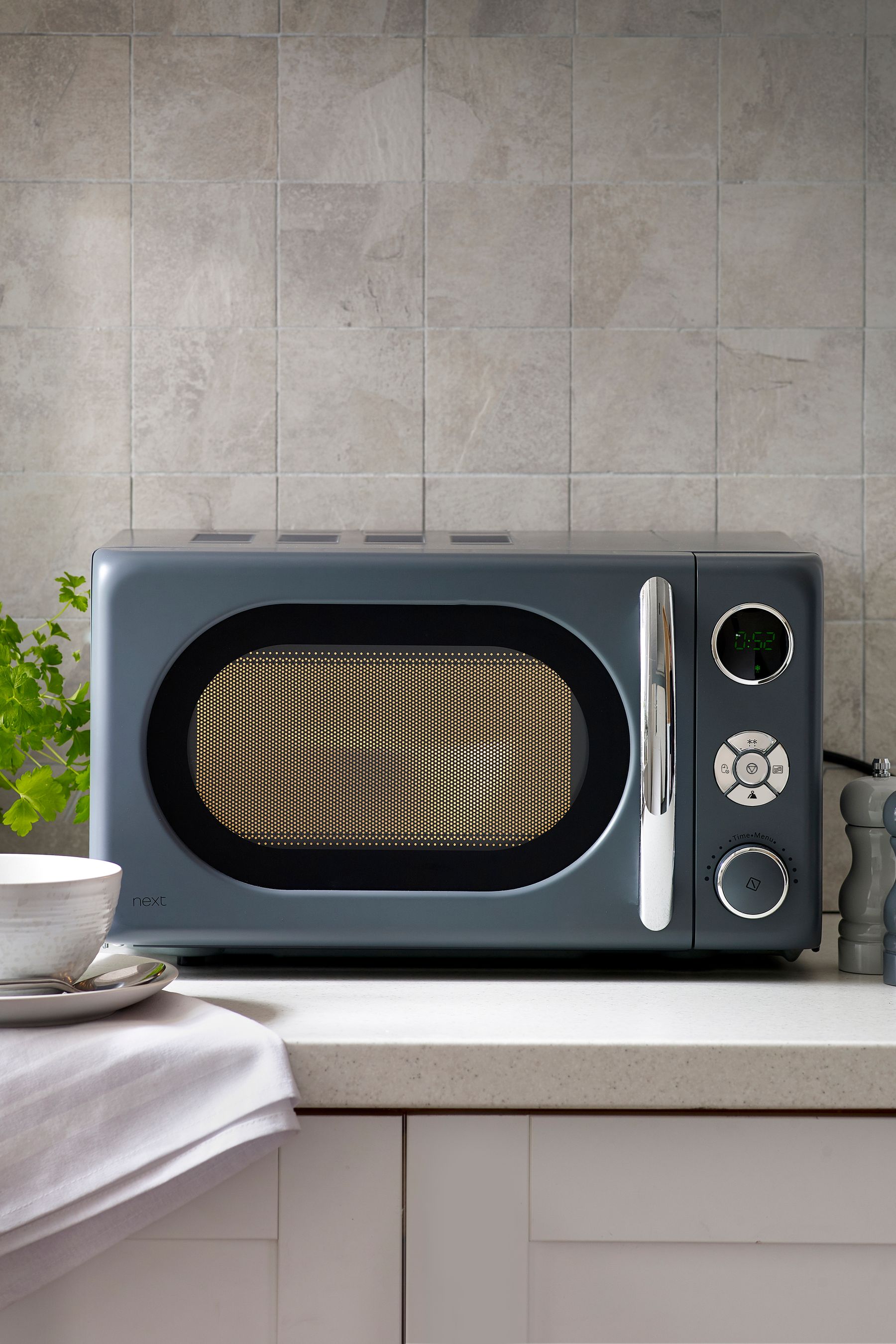 Next on sale black microwave