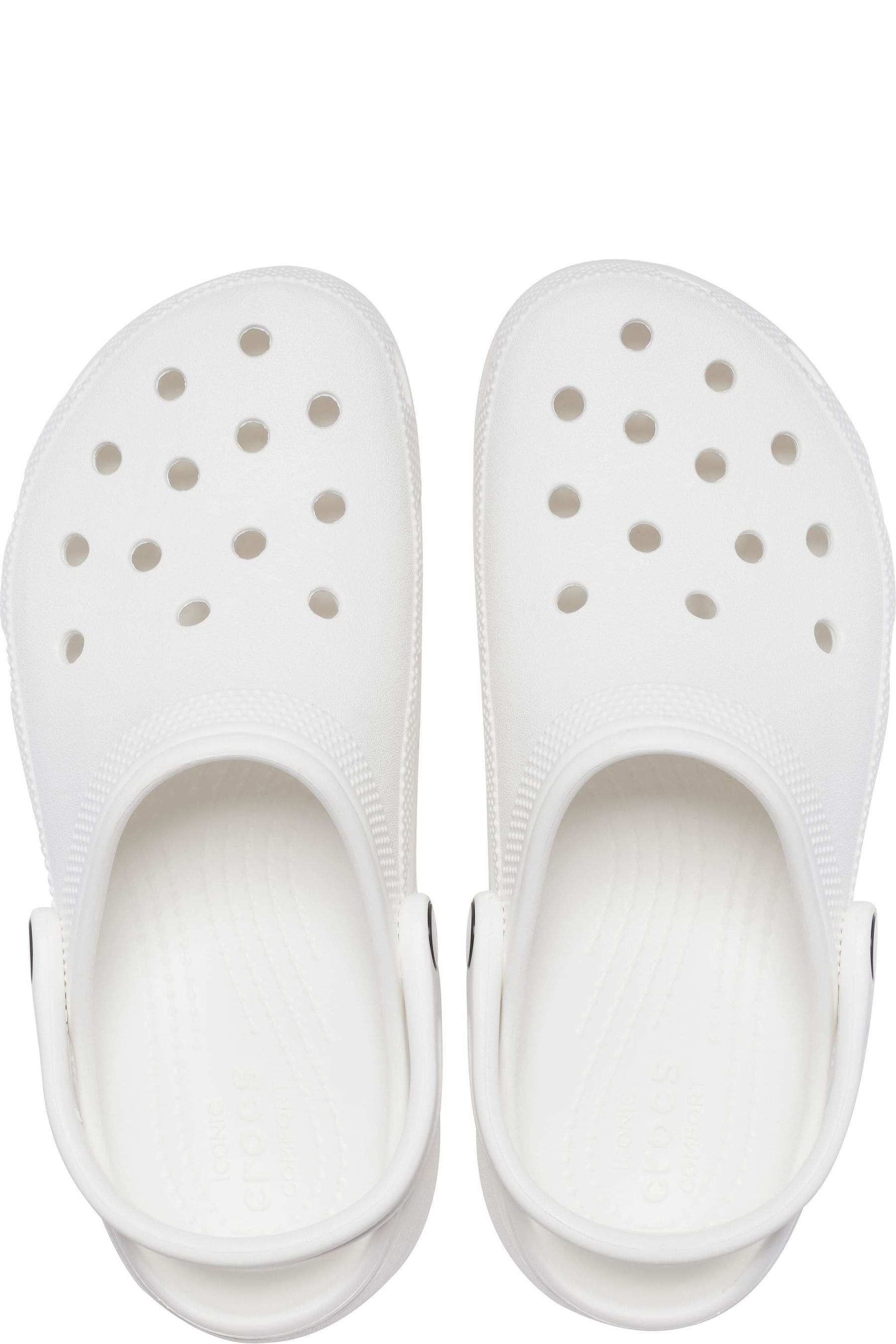 Buy Crocs Cream White Classic Platform Clogs from Next Canada