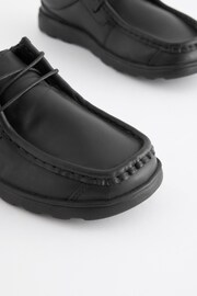 Black School Leather Lace-Up Shoes - Image 6 of 8