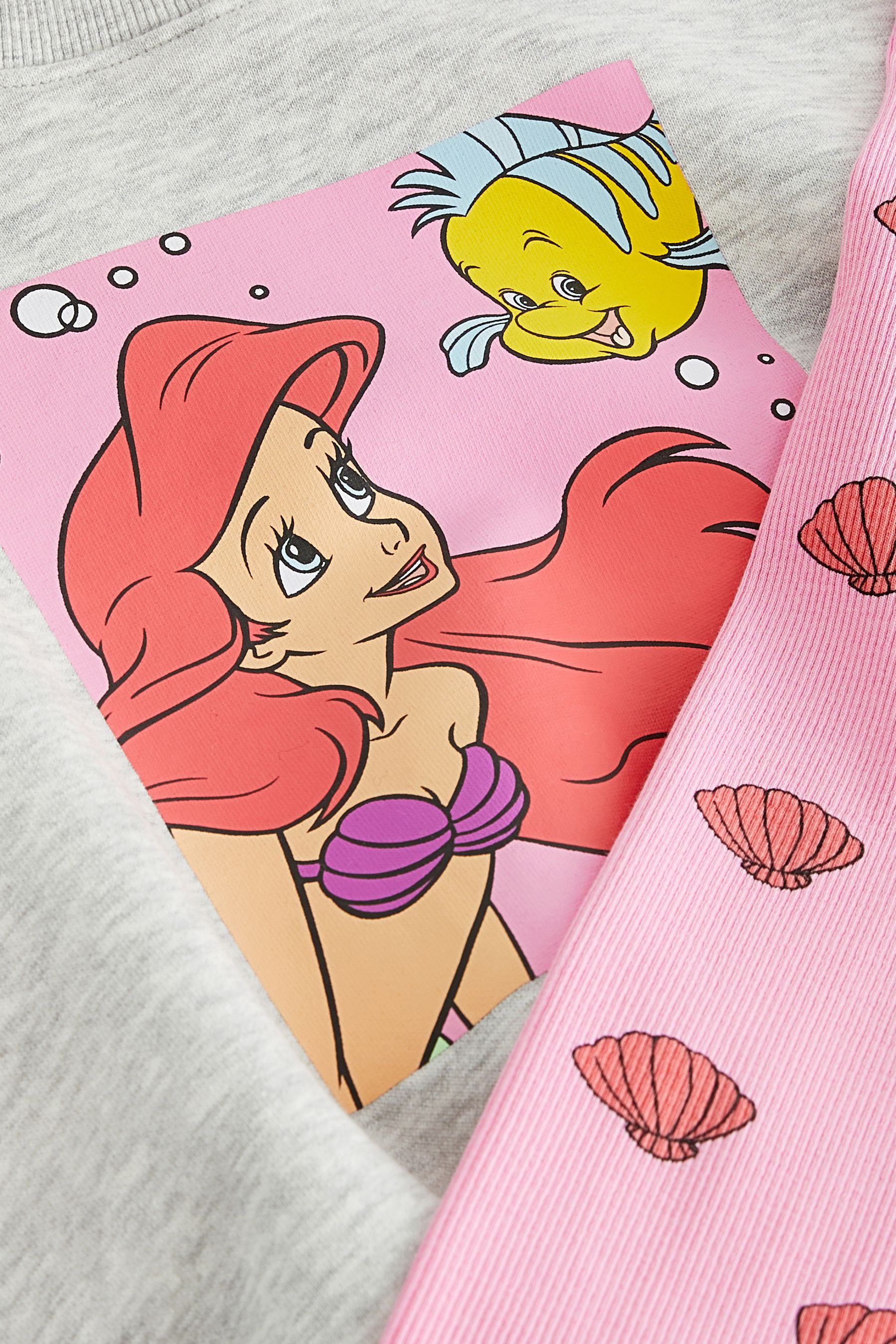 Grey Disney Little Mermaid Ariel Jumper and Leggings Set 3mths 7yrs