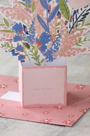 Pink Floral Pop-Up Birthday Card - Image 2 of 4