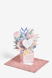 Pink Floral Pop-Up Birthday Card - Image 4 of 4