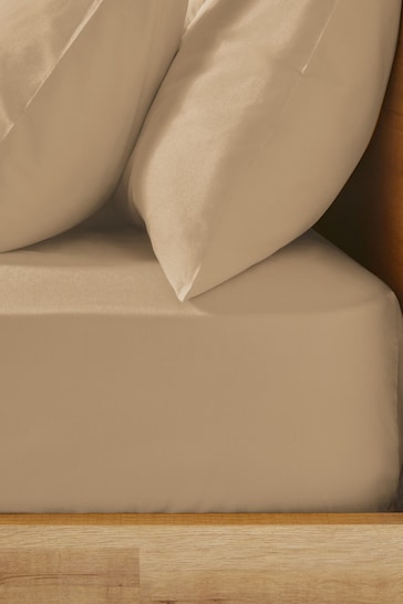 Mustard Yellow Deep Fitted Collection Luxe 200 Thread Count 100% Egyptian Cotton Percale Sheet