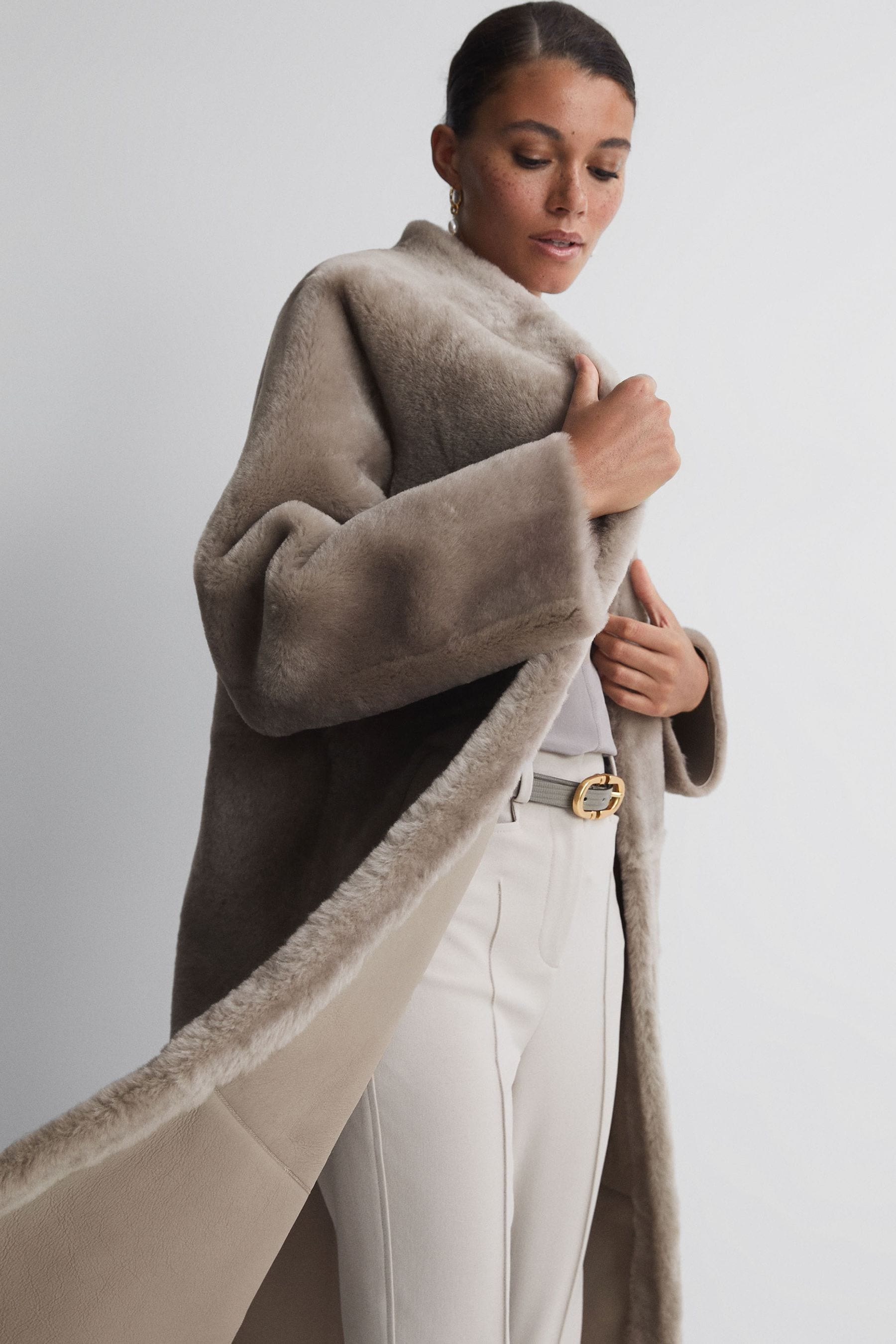 Reversible leather coat cheap
