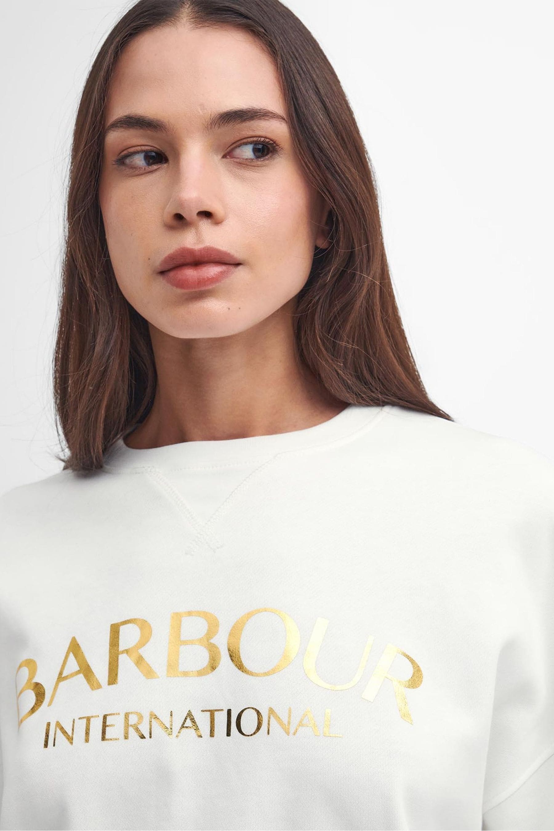 Buy Barbour International Laia Logo Crew Neck 100 Cotton Sweatshirt from the Next UK online shop