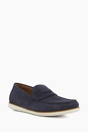 Dune London Blue Regular Fit Berkly Sole Loafers - Image 4 of 6