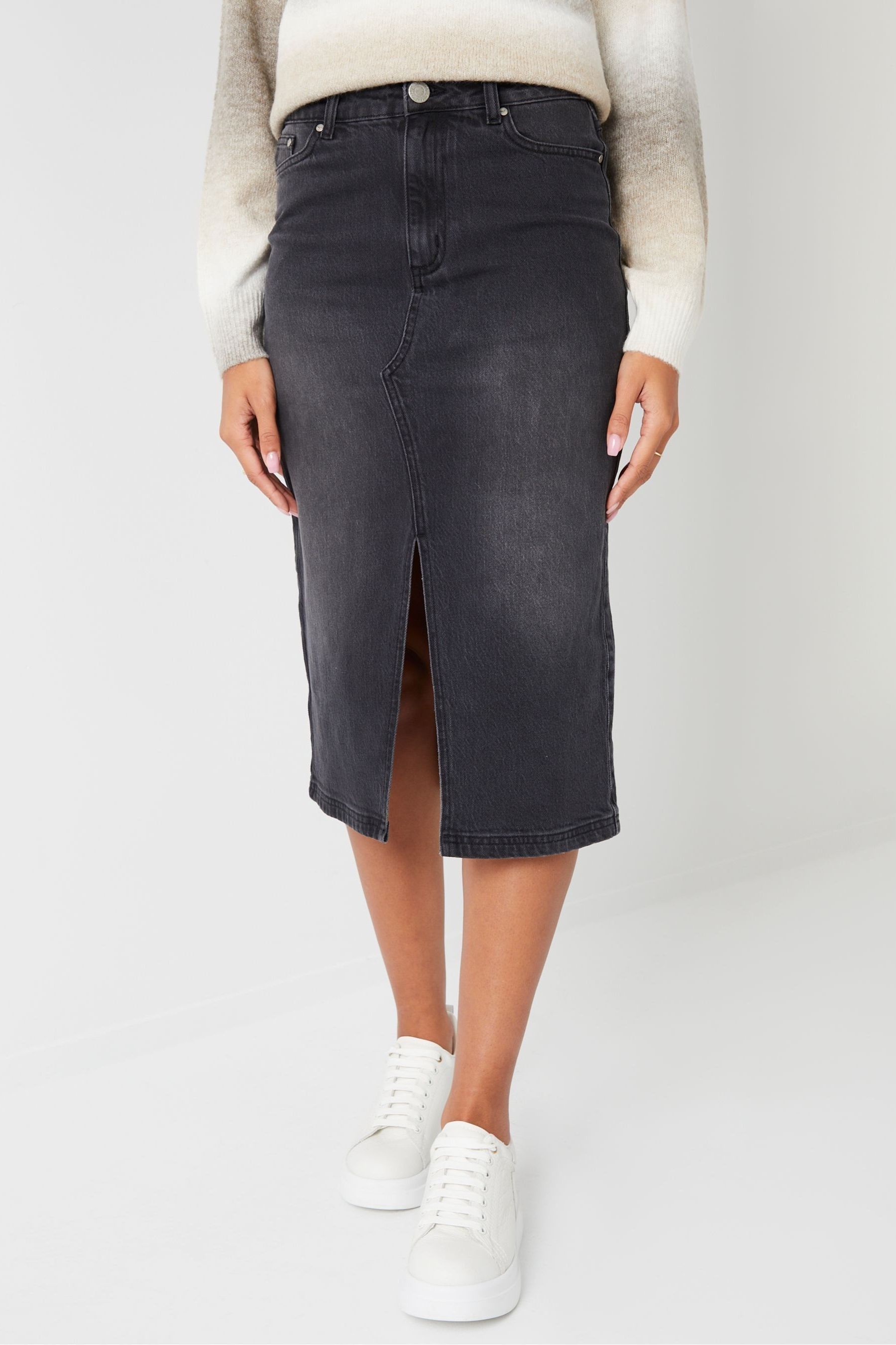 Denim pencil skirt petite shop