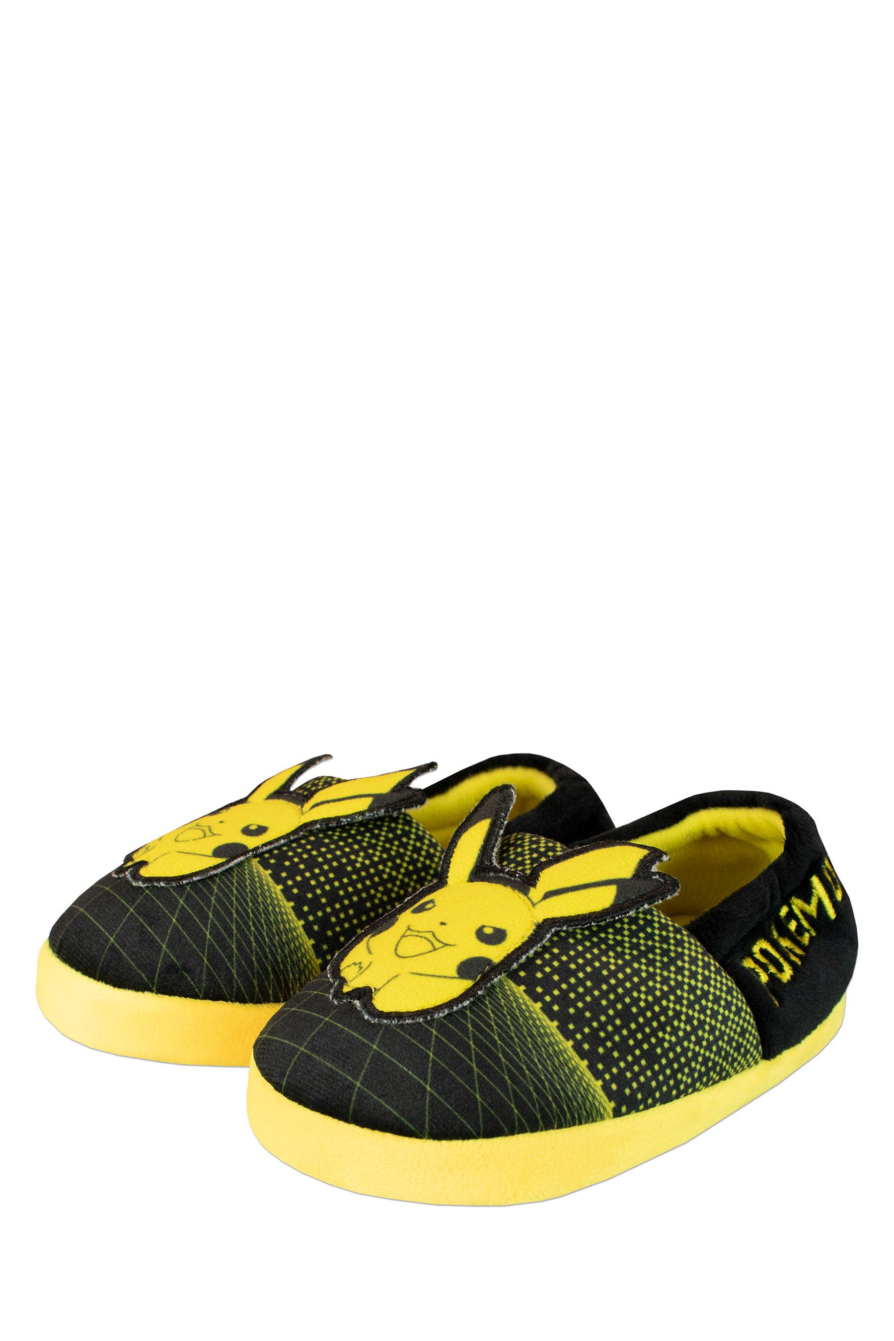 Buy Character Black Pokemon Fleece Printed Slippers from the Next UK online shop