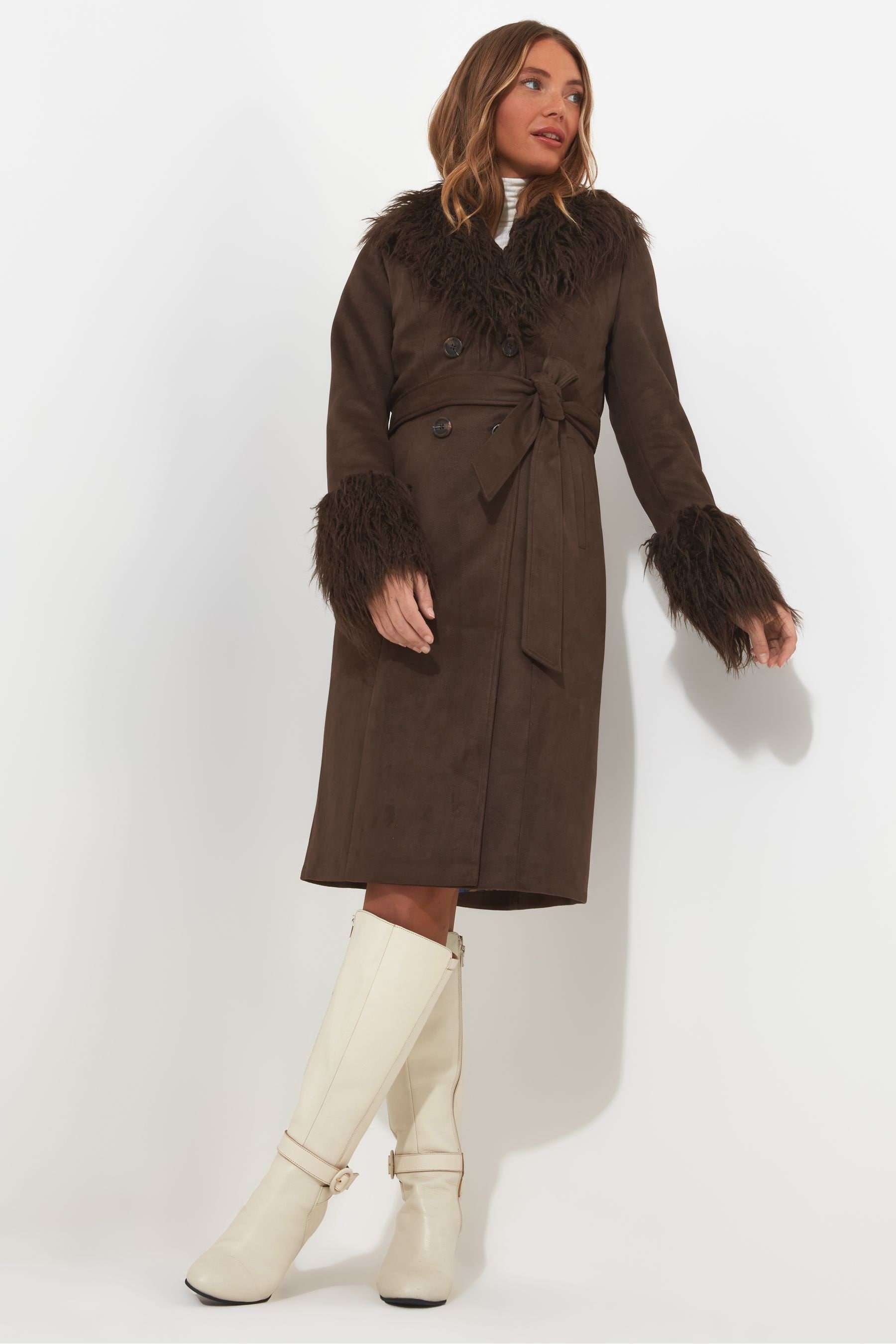 Joe browns fur coat top