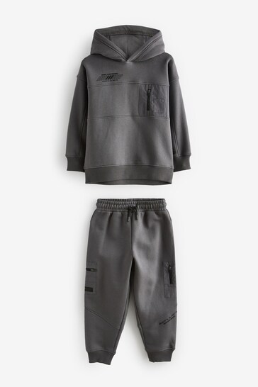 Charcoal Grey Set Utility Upspec Hoodie and Jogger Set (3-16yrs)