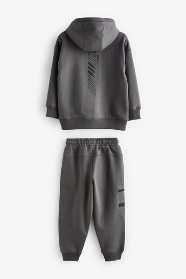 Charcoal Grey Set Utility Upspec Hoodie and Jogger Set (3-16yrs)