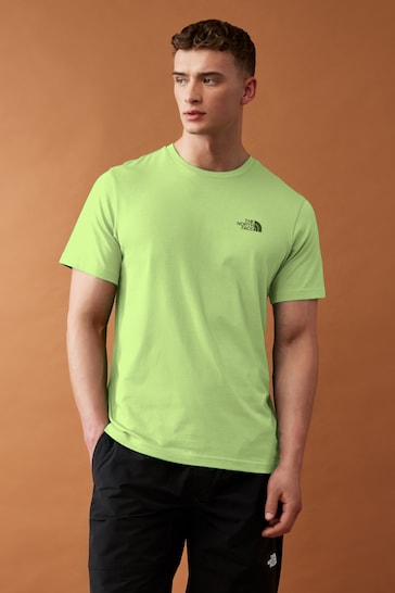The North Face Green Mens Simple Dome Short Sleeve T-Shirt