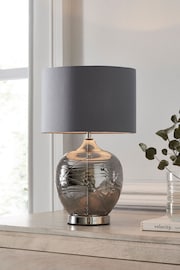 Smoke Grey Drizzle Table Small Lamp - Image 1 of 7