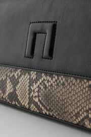 Snake Print Embossed Logo Cross-Body Bag - Image 10 of 10