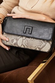 Snake Print Embossed Logo Cross-Body Bag - Image 4 of 10