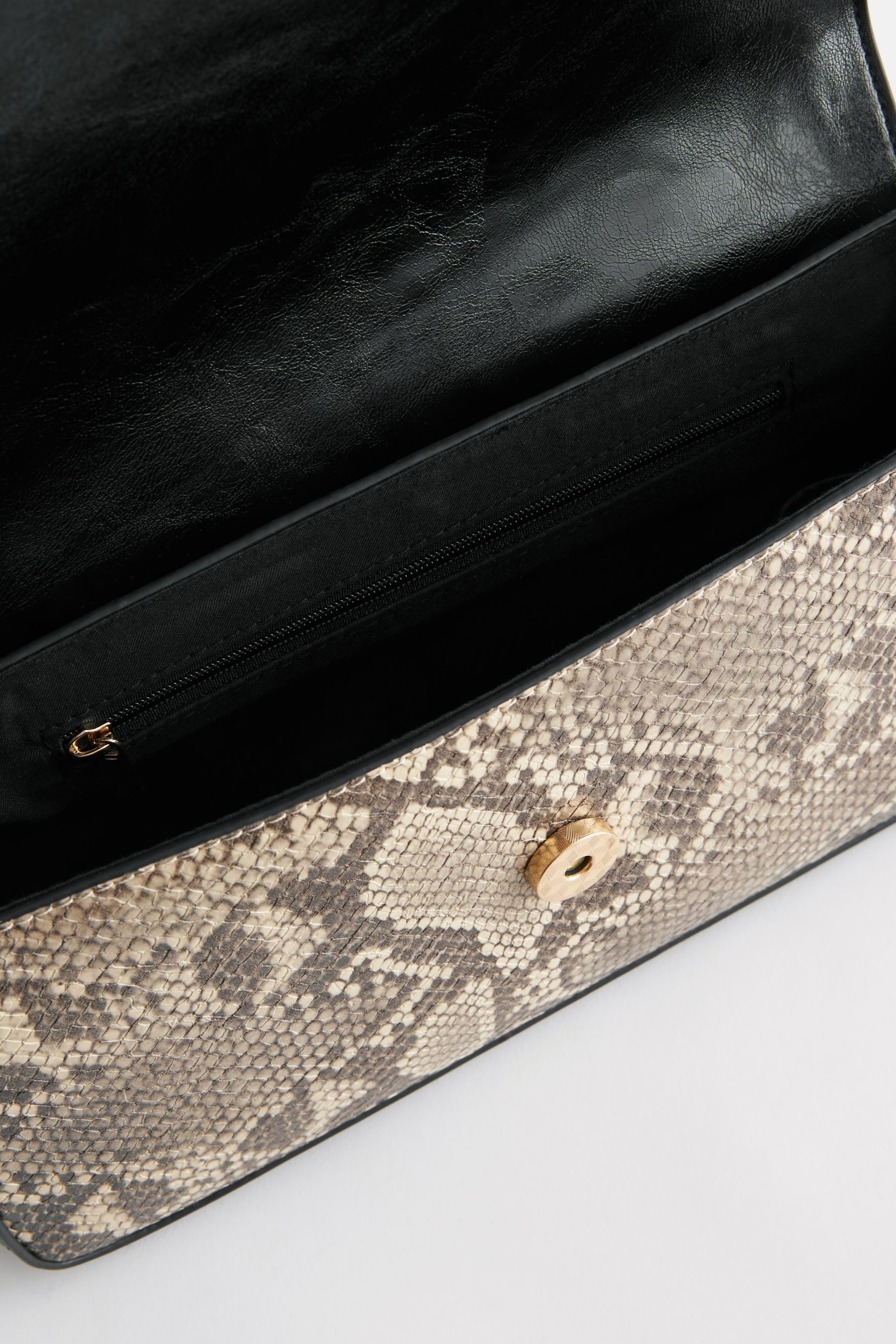 Snake Print Embossed Logo Cross-Body Bag - Image 8 of 10