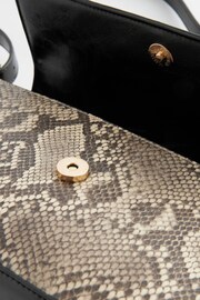 Snake Print Embossed Logo Cross-Body Bag - Image 9 of 10