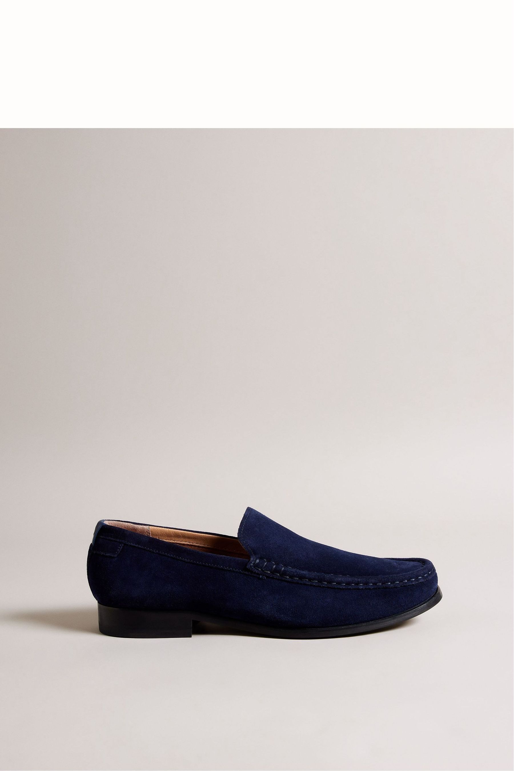 Buy Ted Baker Blue Labis Suede Formal Penny Loafers from Next Luxembourg