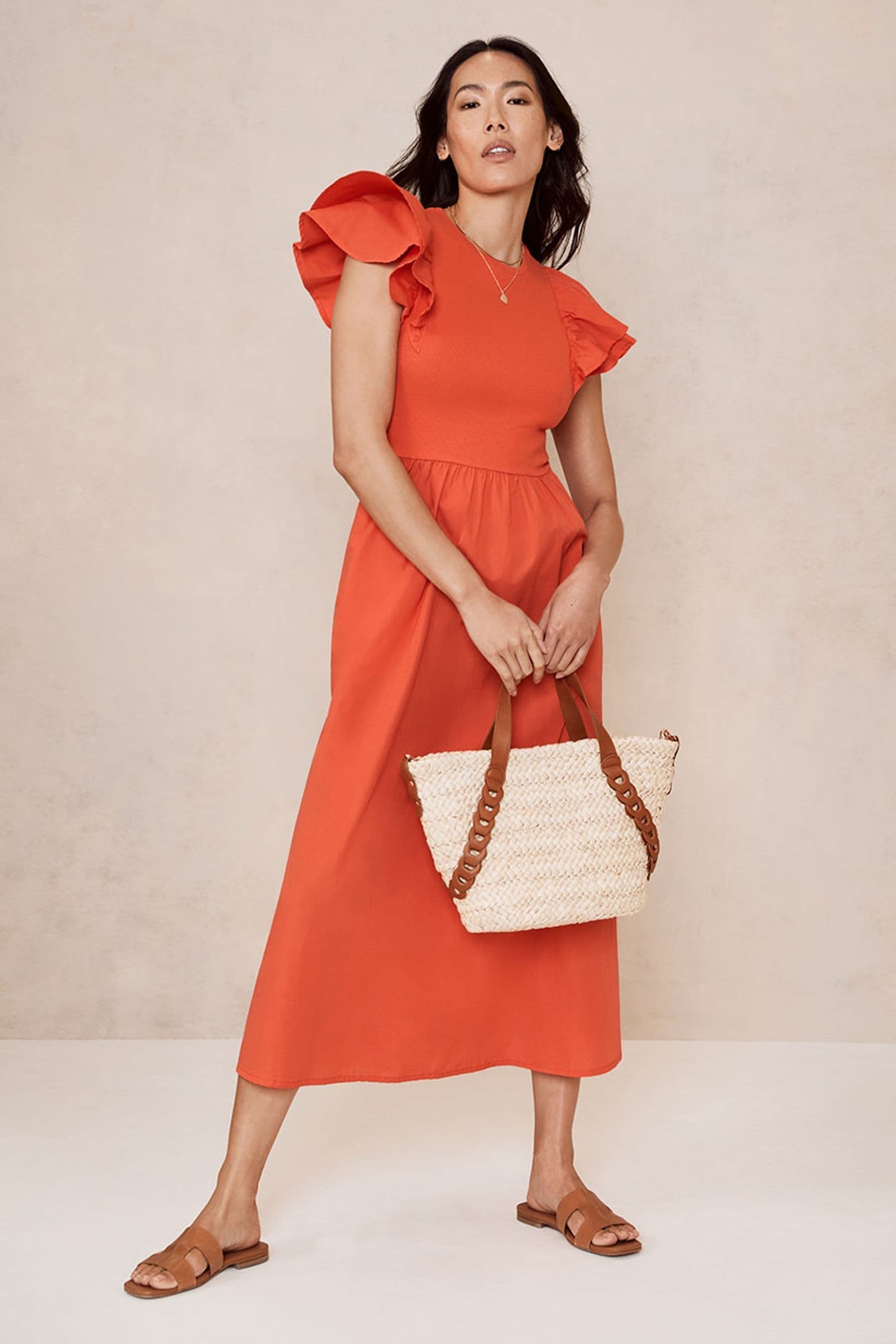 Mint velvet orange dress top
