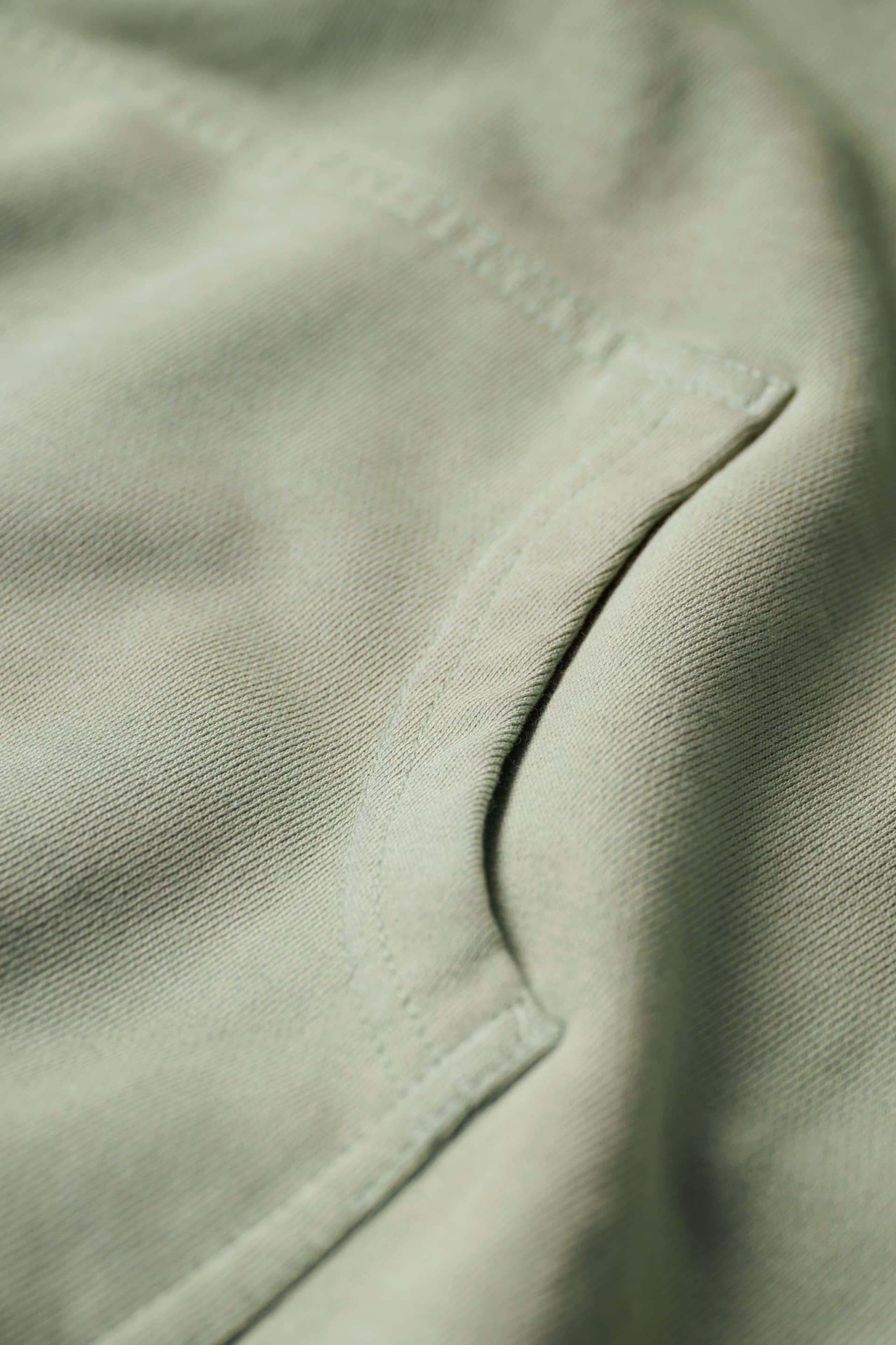 Superdry Green Micro Logo Embroided Loose Hoodie - Image 5 of 6
