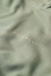 Superdry Green Micro Logo Embroided Loose Hoodie - Image 6 of 6