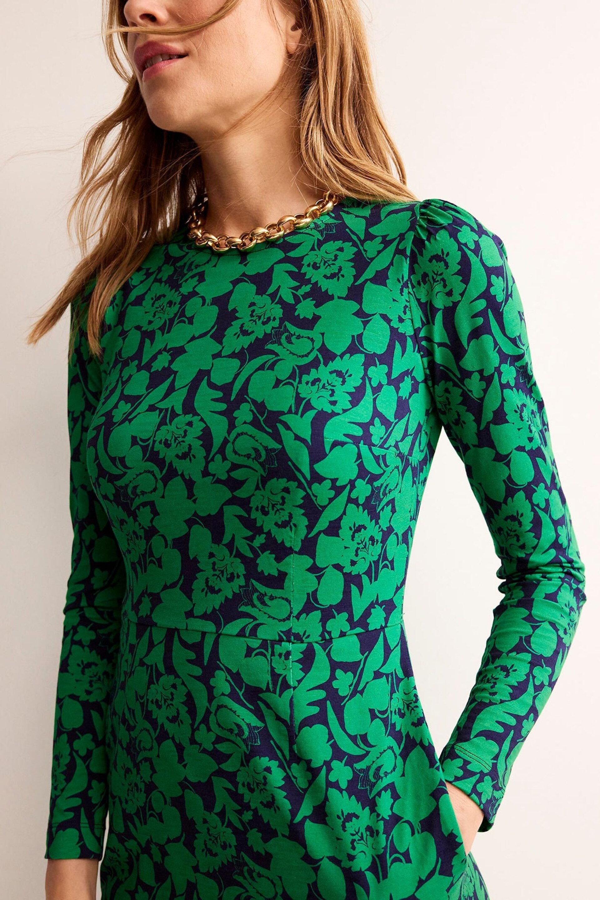 Boden Green Penelope Jersey Dress - Image 4 of 5