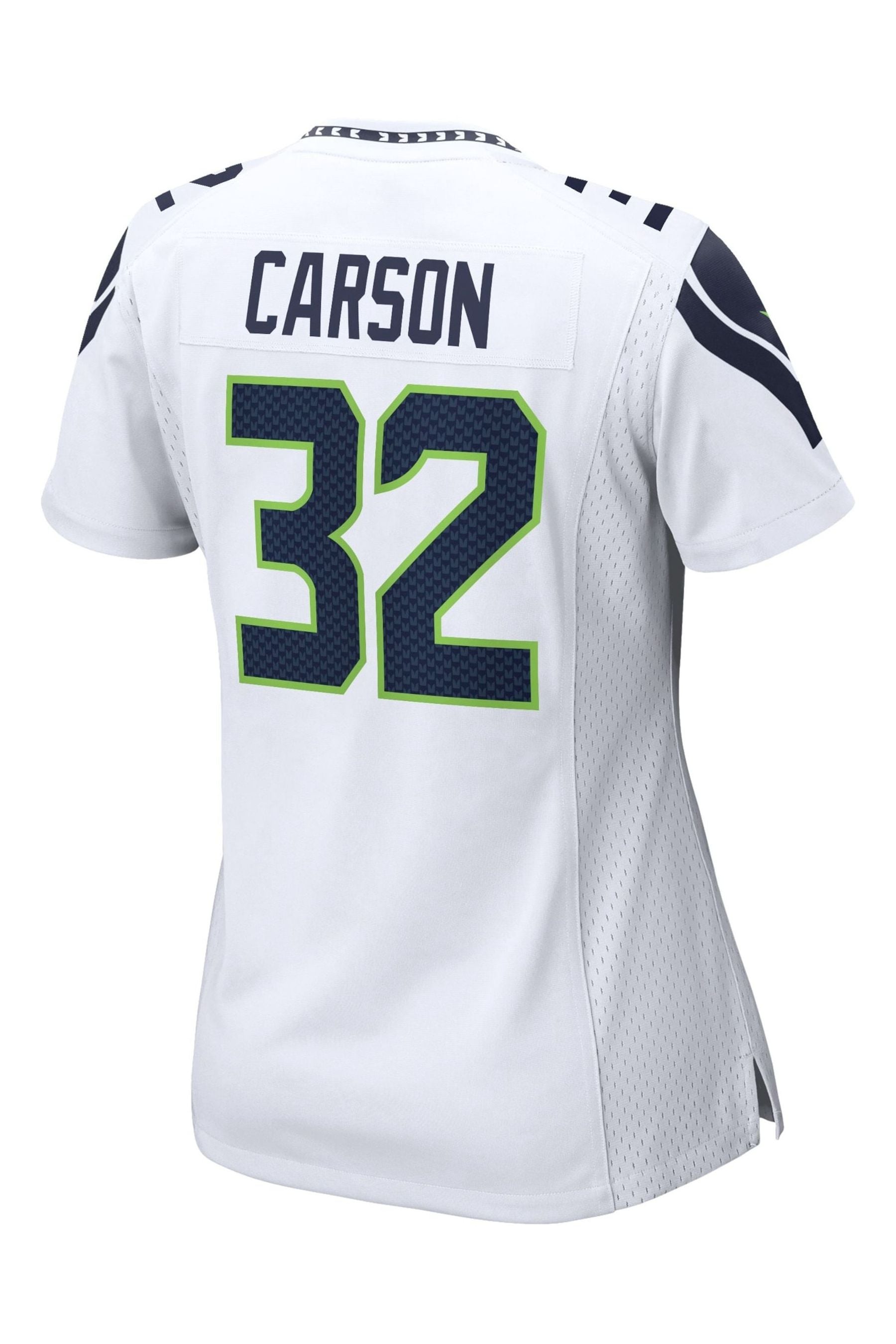 Chris carson white hotsell jersey