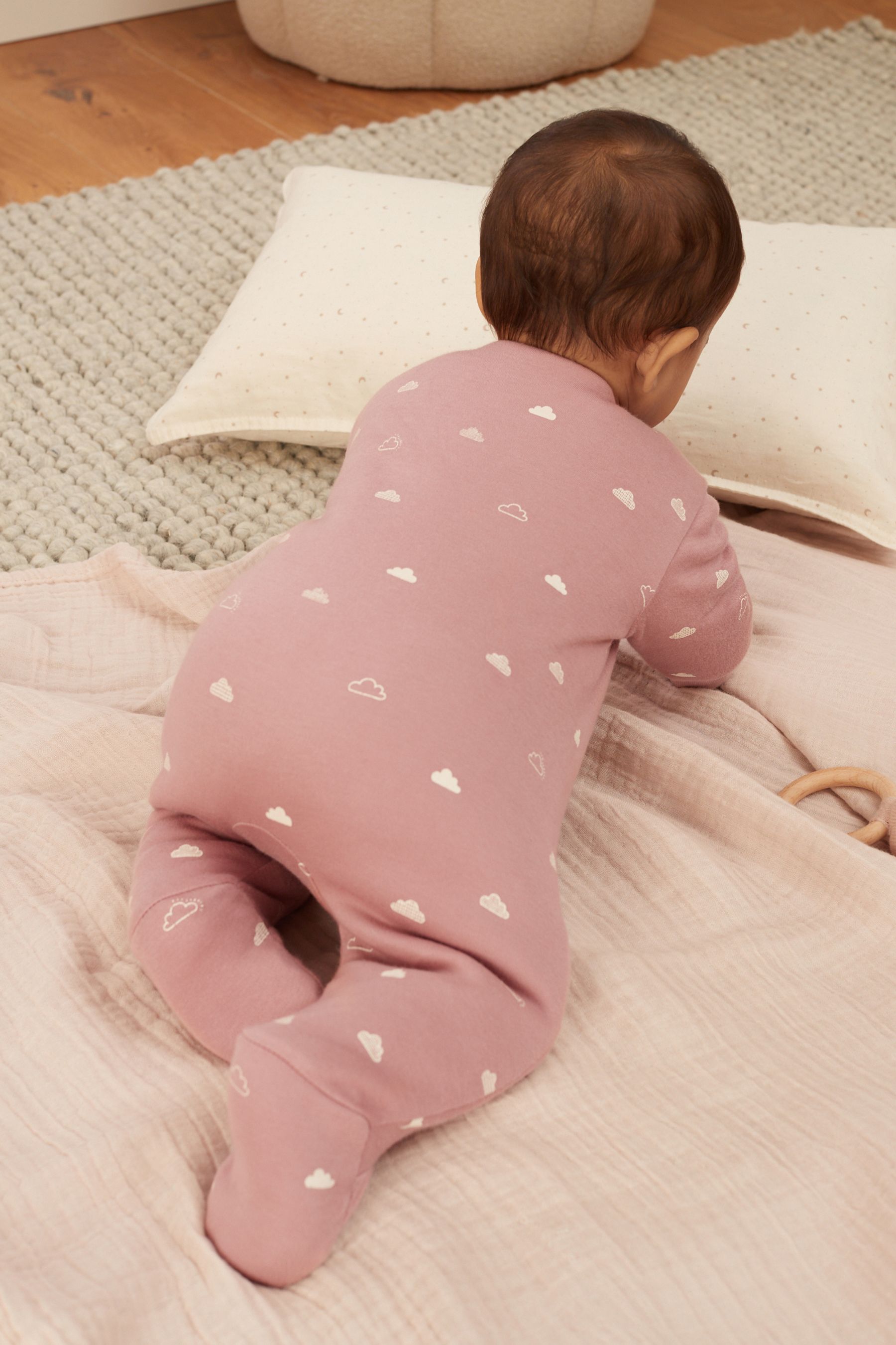 Buy Pink 2.5 Tog Wadded Single Sleepsuit from Next Luxembourg