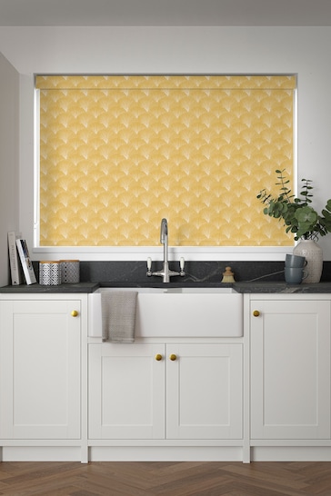 Ochre Yellow Kilim Made to Measure Roller Blind