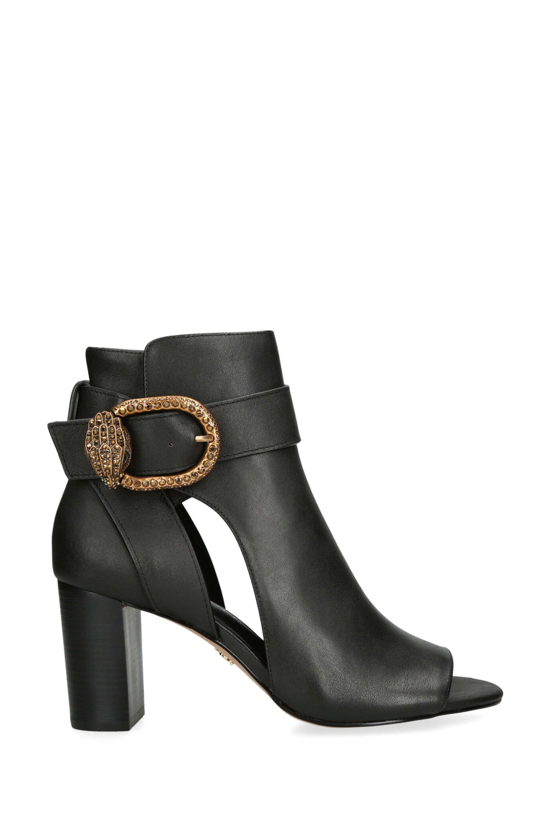 Kurt Geiger London Black Mayfair Peep Toe Shoes