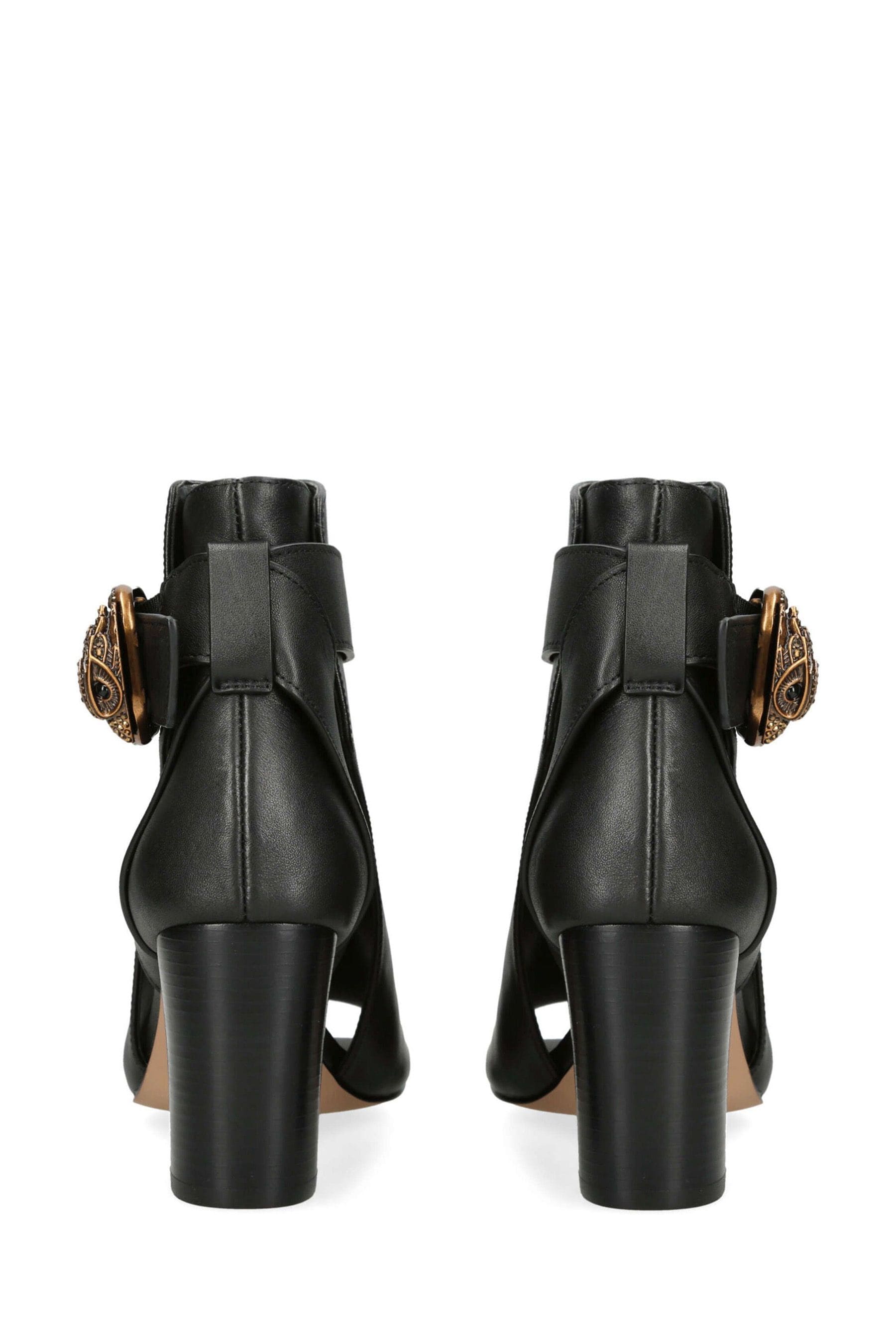 Open toe on sale leather shoes