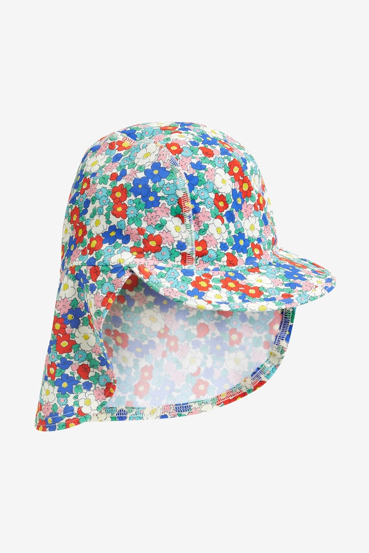 Boden Blue Printed Sun-Safe Swim Hat - Image 1 of 3