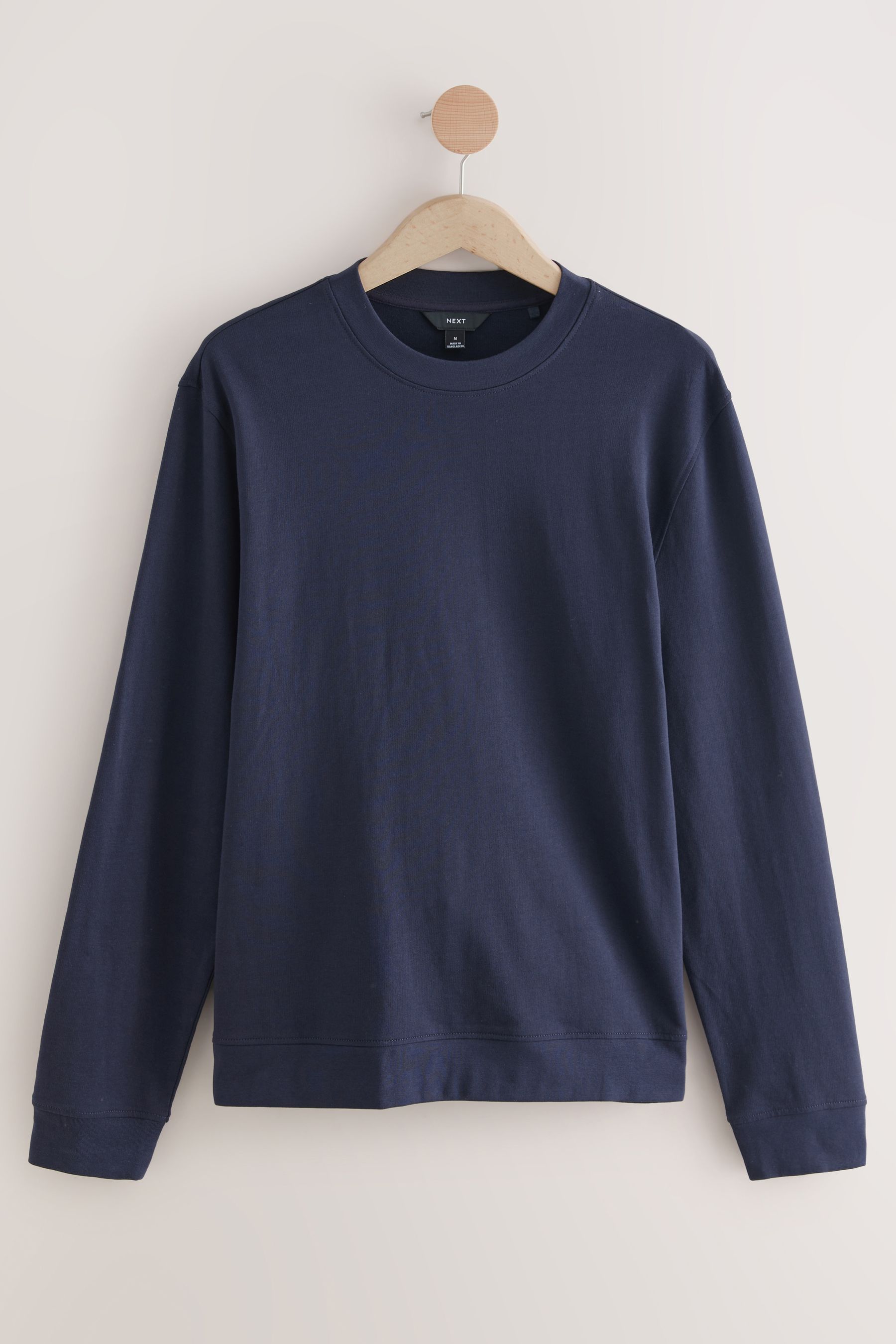Buy Navy Blue Lightweight Crew Neck Sweatshirt from the Next UK online shop