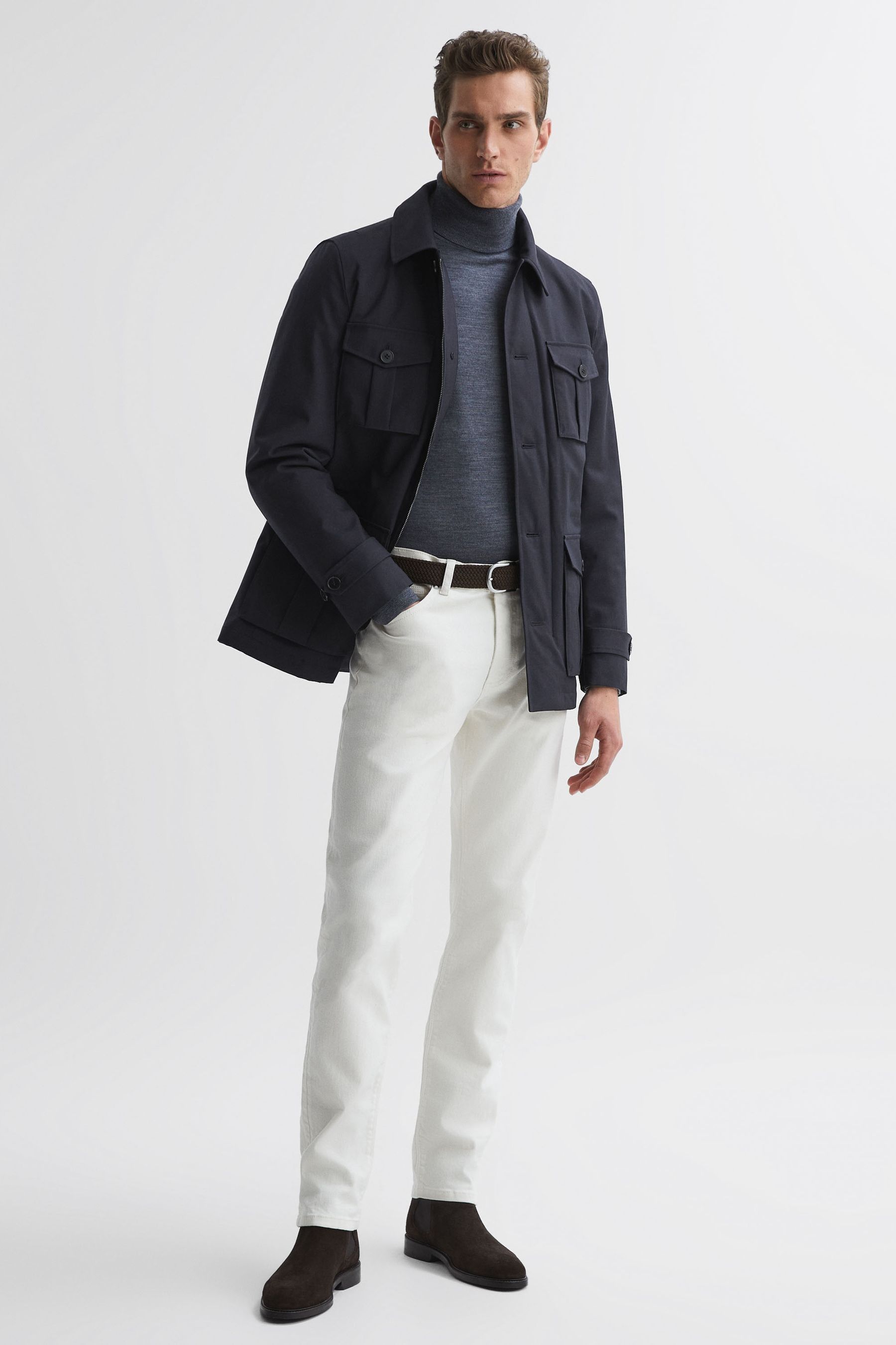 Buy Reiss Navy Ellis Military Inspired Field Jacket from Next Ireland