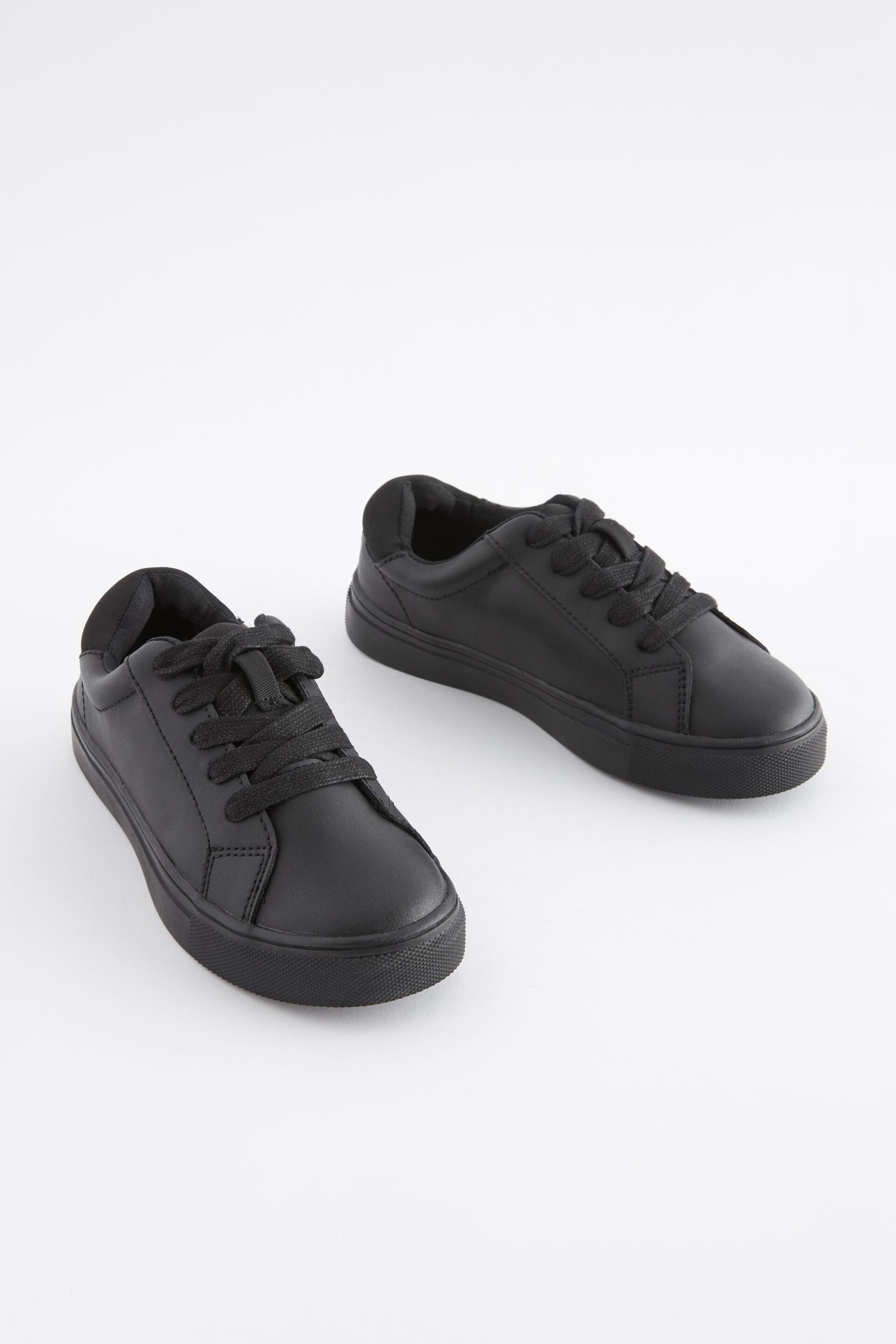 Black School Lace-Up Shoes - Image 1 of 6