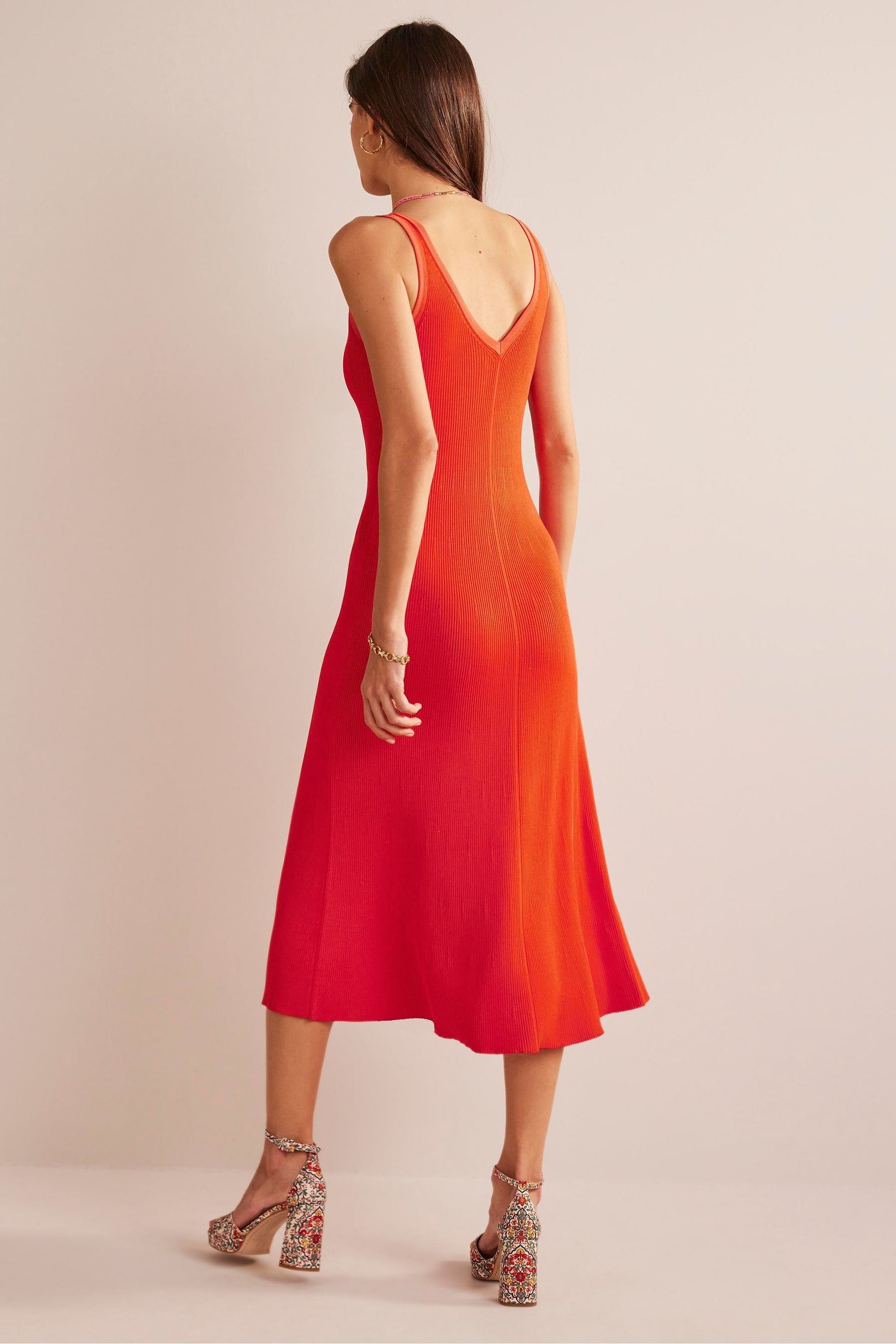 Boden orange dress top