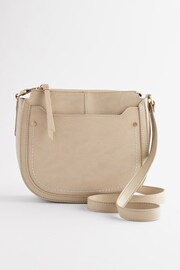 Bone Cream Saddle Cross-Body Bag - Image 6 of 12